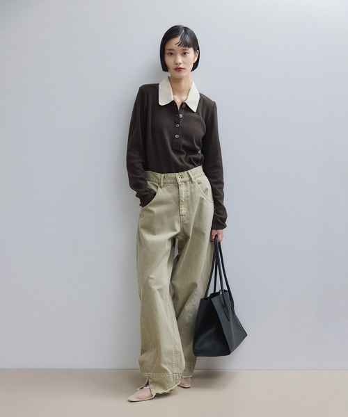 アダムエロペ　ポロシャツ　長袖 WEB限定】ロングスリーブポロシャツ（ポロシャツ）｜ADAM ET