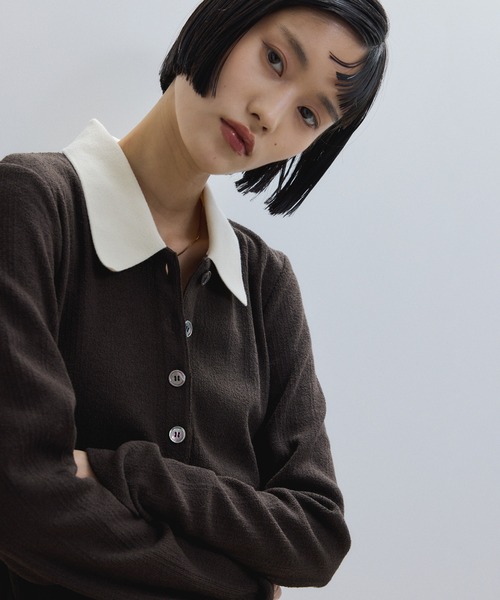 アダムエロペ　ポロシャツ　長袖 WEB限定】ロングスリーブポロシャツ（ポロシャツ）｜ADAM ET