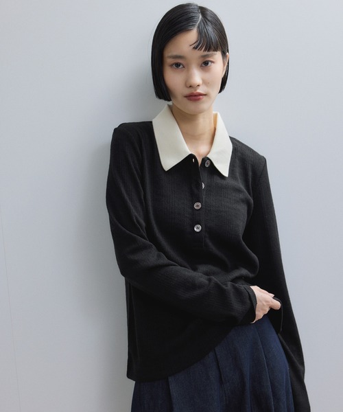 アダムエロペ　ポロシャツ　長袖 WEB限定】ロングスリーブポロシャツ（ポロシャツ）｜ADAM ET