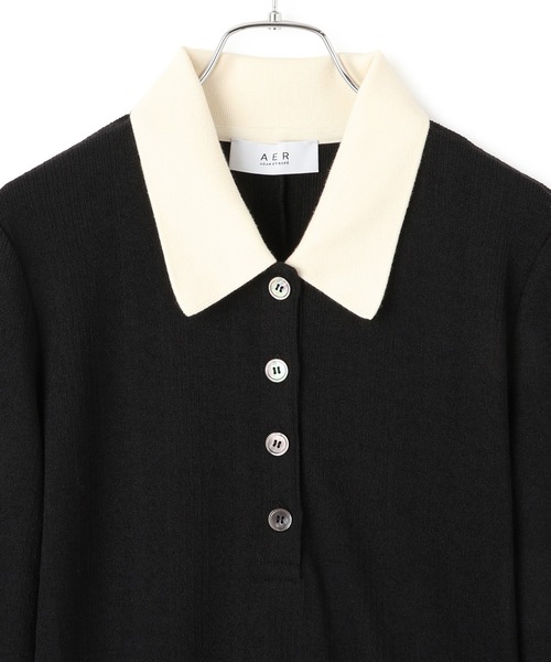 アダムエロペ　ポロシャツ　長袖 ADAM ET ROPÉ FEMME(アダム エ ロペ ファム) / 【WEB限定