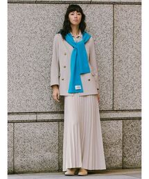 Mila Owen | リブニットフーディマフラー(ストール/ショール)