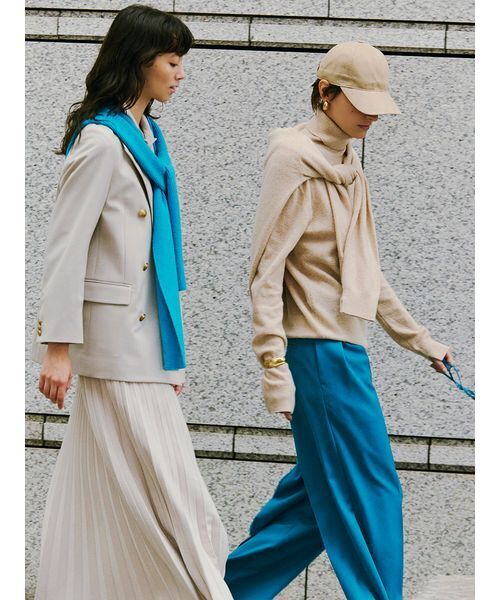 セール】リブニットフーディマフラー（ストール/ショール）｜Mila Owen