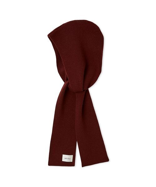 セール】リブニットフーディマフラー（ストール/ショール）｜Mila Owen