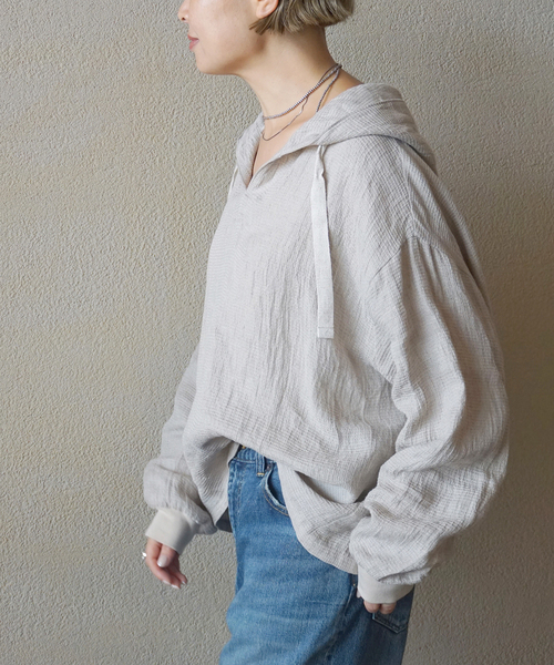 JOURNAL STANDARD LUXE（ジャーナルスタンダード　ラックス）の「Fiona's hoodpull（その他トップス・レディース・ホワイト/アイボリー・FREE）」の2枚目の写真