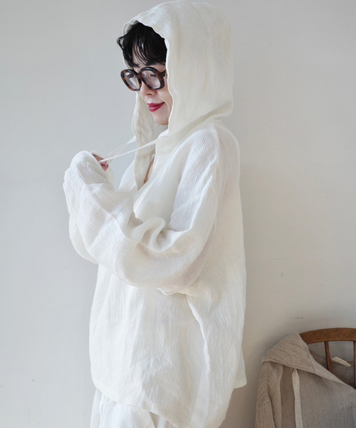 JOURNAL STANDARD LUXE（ジャーナルスタンダード　ラックス）の「Fiona's hoodpull（その他トップス・レディース・ホワイト/アイボリー・FREE）」の9枚目の写真