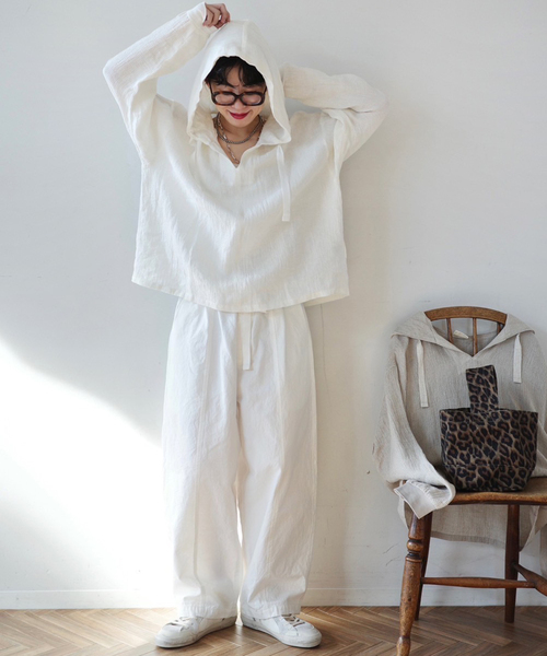 JOURNAL STANDARD LUXE（ジャーナルスタンダード　ラックス）の「Fiona's hoodpull（その他トップス・レディース・ホワイト/アイボリー・FREE）」の8枚目の写真