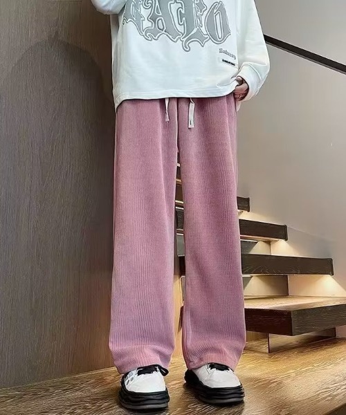 SHEPP(シープ)の「コーデュロイ ルーズストレートパンツ(その他パンツ・メンズ・グレー/ブラック/パープル/ピンク/ホワイト・M/L)」の5枚目の写真