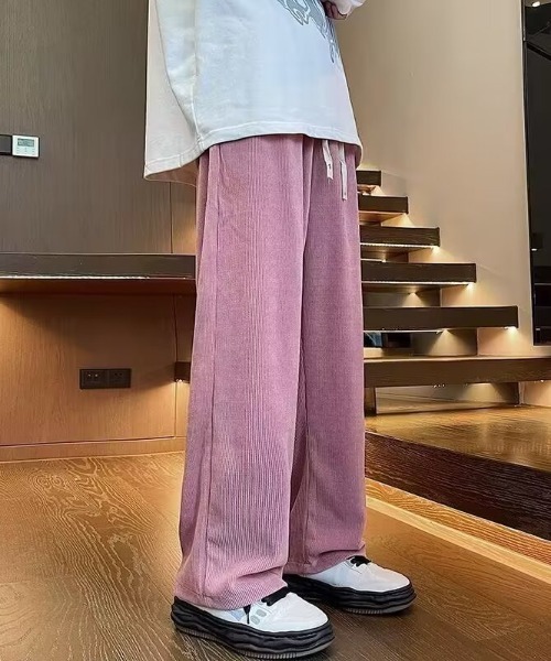 SHEPP(シープ)の「コーデュロイ ルーズストレートパンツ(その他パンツ・メンズ・グレー/ブラック/パープル/ピンク/ホワイト・M/L)」の11枚目の写真