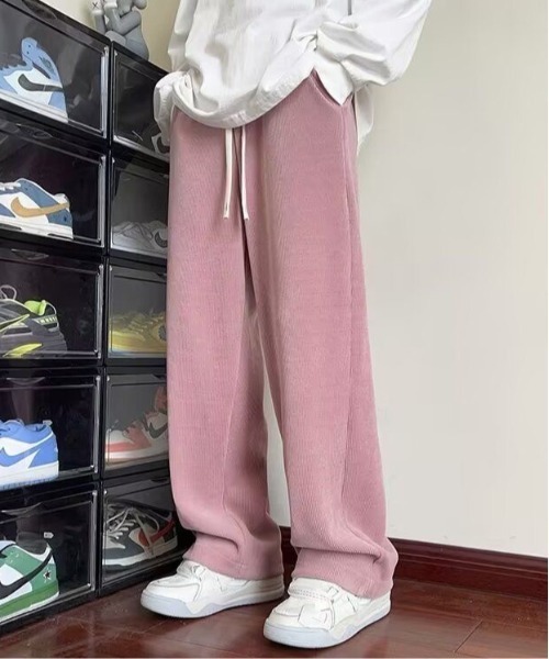 SHEPP(シープ)の「コーデュロイ ルーズストレートパンツ(その他パンツ・メンズ・グレー/ブラック/パープル/ピンク/ホワイト・M/L)」の10枚目の写真