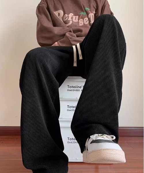 SHEPP(シープ)の「コーデュロイ ルーズストレートパンツ(その他パンツ・メンズ・グレー/ブラック/パープル/ピンク/ホワイト・M/L)」の7枚目の写真