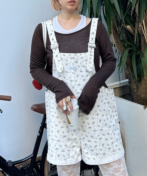 Alley Tokyo(アリートーキョー)の「ミニサロペ(サロペット/オーバーオール・レディース・ドット/ブルー/オフホワイト・FREE)」の10枚目の写真