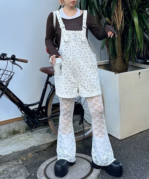 Alley Tokyo(アリートーキョー)の「ミニサロペ(サロペット/オーバーオール・レディース・ドット/ブルー/オフホワイト・FREE)」の14枚目の写真