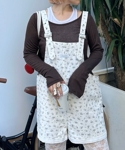 Alley Tokyo(アリートーキョー)の「ミニサロペ(サロペット/オーバーオール・レディース・ドット/ブルー/オフホワイト・FREE)」の12枚目の写真