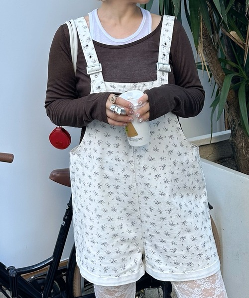 Alley Tokyo(アリートーキョー)の「ミニサロペ(サロペット/オーバーオール・レディース・ドット/ブルー/オフホワイト・FREE)」の8枚目の写真