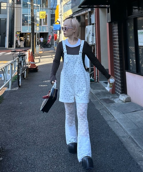 Alley Tokyo(アリートーキョー)の「ミニサロペ(サロペット/オーバーオール・レディース・ドット/ブルー/オフホワイト・FREE)」の18枚目の写真