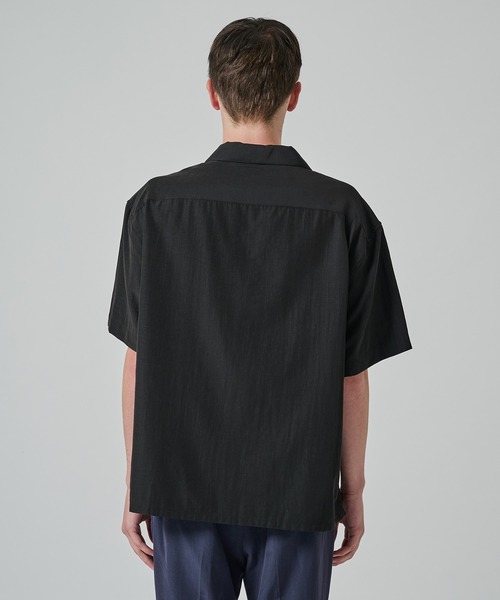 STUDIOUS(ステュディオス)の「【soe/ソーイ】別注 H/S Regular Collar Shirt(シャツ/ブラウス・メンズ・ブラック/ネイビー・1/2)」の13枚目の写真