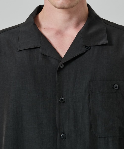 STUDIOUS(ステュディオス)の「【soe/ソーイ】別注 H/S Regular Collar Shirt(シャツ/ブラウス・メンズ・ブラック/ネイビー・1/2)」の17枚目の写真