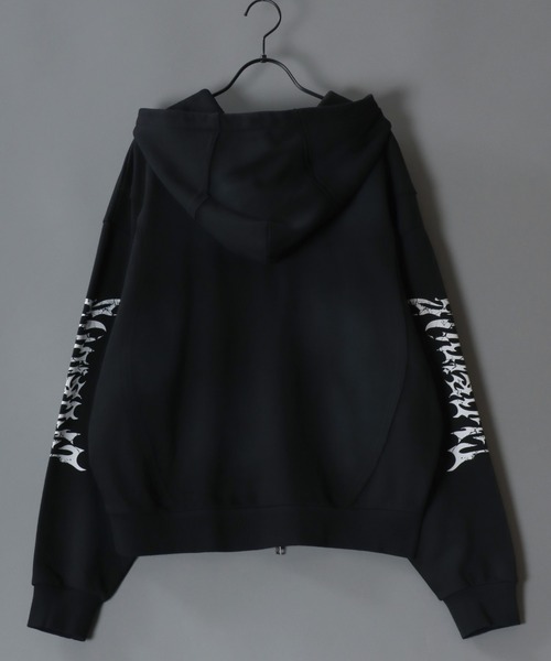 ❤︎00s grunge お兄系 ゴシック グランジ ヴィンテージプリントパーカー Y2K grunge お兄系 平成初期 ネオギャル男 ネオグランジ Parker