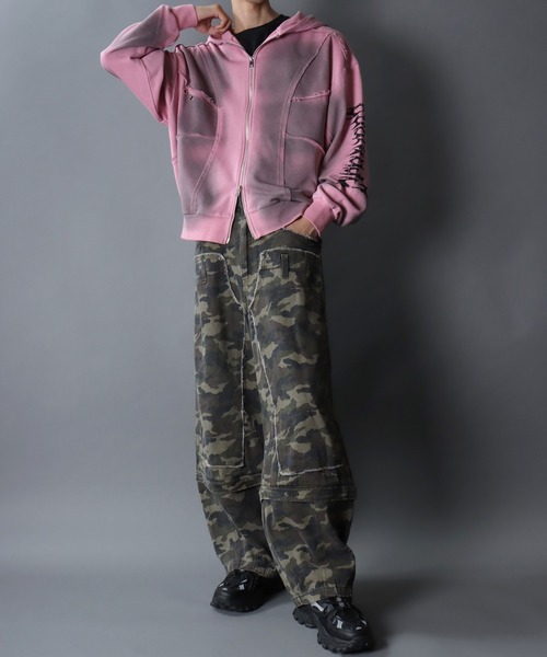 セール】Grunge Style Sweat Hoodie/グランジ ヴィンテージ