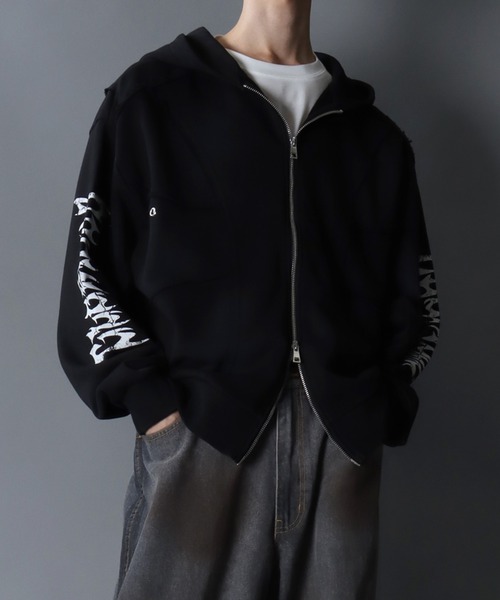 セール】Grunge Style Sweat Hoodie/グランジ ヴィンテージ