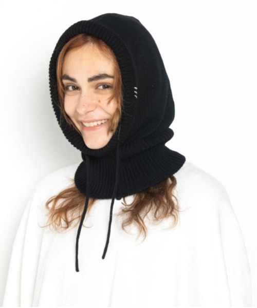 HUNTISM（ハンティズム）の「Balaclava（ニットキャップ/ビーニー・メンズ・キナリ/ブラック・FREE）」の2枚目の写真