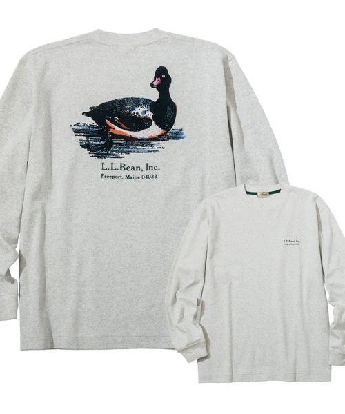 L.L.Bean（エルエルビーン）の「【JAPAN EDITION】ユニオン・アニマル・ロングスリーブ・ティ（Tシャツ/カットソー・メンズ・グレー系1/ホワイト系/ホワイト系1/グレー系・SMALL/MEDIUM/LARGE）」の4枚目の写真