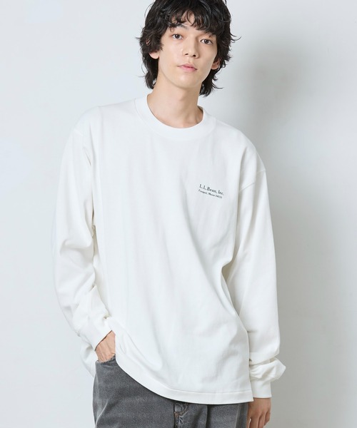 L.L.Bean（エルエルビーン）の「【JAPAN EDITION】ユニオン・アニマル・ロングスリーブ・ティ（Tシャツ/カットソー・メンズ・グレー系1/ホワイト系/ホワイト系1/グレー系・SMALL/MEDIUM/LARGE）」の5枚目の写真