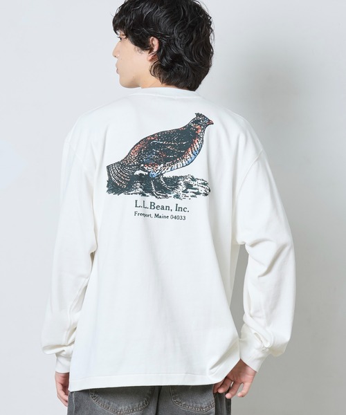 L.L.Bean（エルエルビーン）の「【JAPAN EDITION】ユニオン・アニマル・ロングスリーブ・ティ（Tシャツ/カットソー・メンズ・グレー系1/ホワイト系/ホワイト系1/グレー系・SMALL/MEDIUM/LARGE）」の7枚目の写真