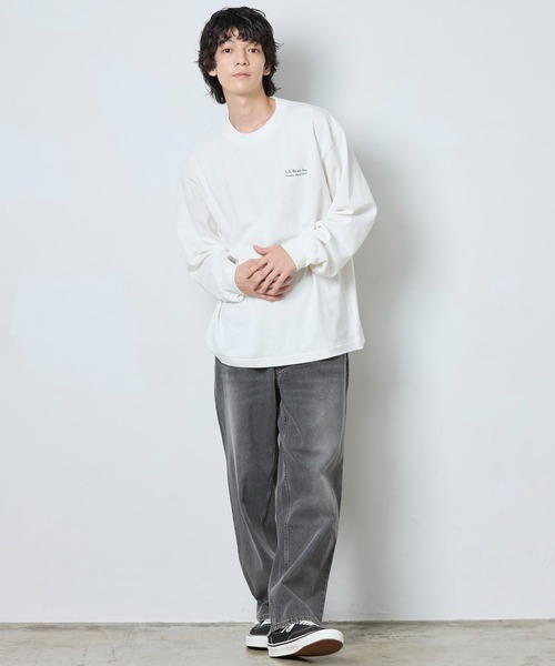 L.L.Bean（エルエルビーン）の「【JAPAN EDITION】ユニオン・アニマル・ロングスリーブ・ティ（Tシャツ/カットソー・メンズ・グレー系1/ホワイト系/ホワイト系1/グレー系・SMALL/MEDIUM/LARGE）」の8枚目の写真