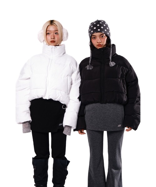 Smyeonジャケット Stand collar short volume jacket/スタンドカラー