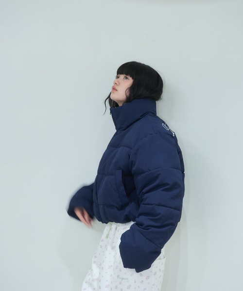 Stand collar short volume jacket/スタンドカラーショートボリューム