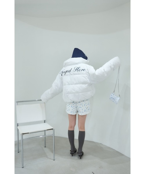 Stand collar short volume jacket/スタンドカラーショートボリューム