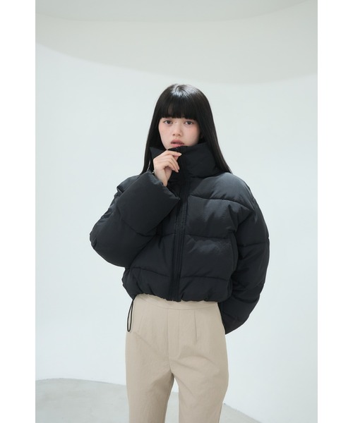 Smyeon ショートダウンジャケット Stand collar short volume jacket/スタンドカラーショートボリューム