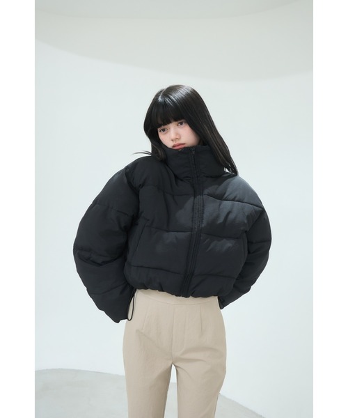 Smyeon スタンドカラーショートボリュームジャケット Stand collar short volume jacket/スタンドカラーショートボリューム