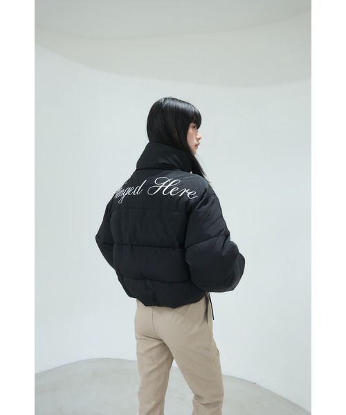 Stand collar short volume jacket/スタンドカラーショートボリューム