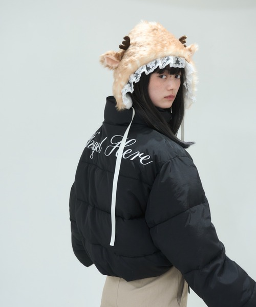 Stand collar short volume jacket/スタンドカラーショートボリューム