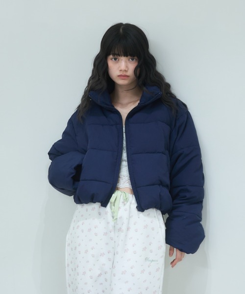 Stand collar short volume jacket/スタンドカラーショートボリューム