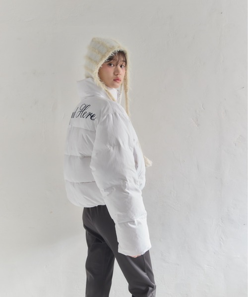 Stand collar short volume jacket/スタンドカラーショートボリューム