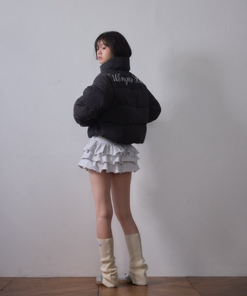 Stand collar short volume jacket/スタンドカラーショートボリューム