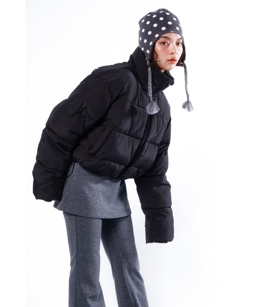 Stand collar short volume jacket/スタンドカラーショートボリューム