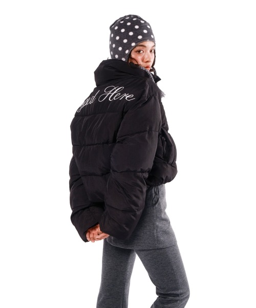 Smyeon ショートダウンジャケット Smyeon ダウンコート ダウンジャケット Stand collar short volume