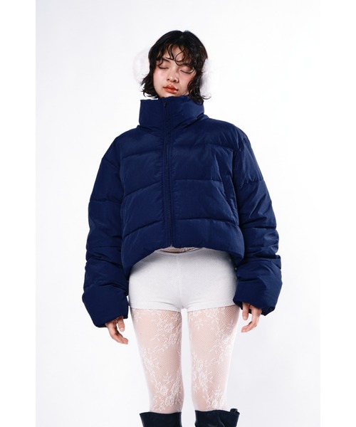 Stand collar short volume jacket/スタンドカラーショートボリューム