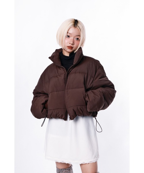 Stand collar short volume jacket/スタンドカラーショートボリューム