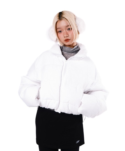 Stand collar short volume jacket/スタンドカラーショートボリューム