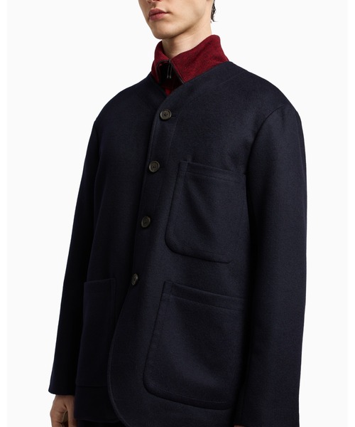 EMPORIO ARMANI(エンポリオアルマーニ)の「【エンポリオ アルマーニ】ジャケット コンパクトバージンウール(その他アウター・メンズ・ネイビー・46/48/50)」の3枚目の写真