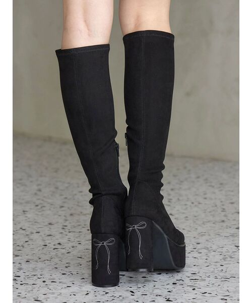 CALNAMUR（カルナムール）の「ロングブーツ（ブーツ・レディース・ブラウン/ブラック・SMALL/MEDIUM/LARGE）」の7枚目の写真