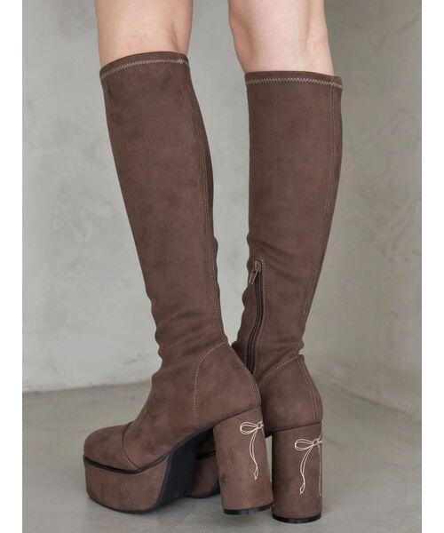 CALNAMUR（カルナムール）の「ロングブーツ（ブーツ・レディース・ブラウン/ブラック・SMALL/MEDIUM/LARGE）」の13枚目の写真