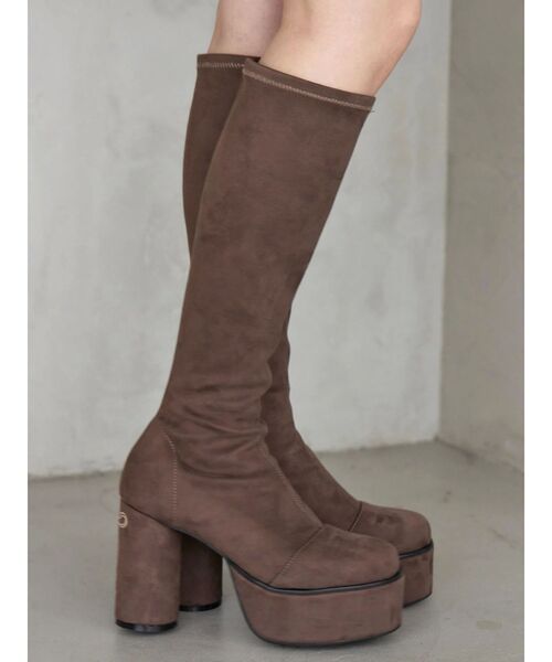 CALNAMUR（カルナムール）の「ロングブーツ（ブーツ・レディース・ブラウン/ブラック・SMALL/MEDIUM/LARGE）」の15枚目の写真