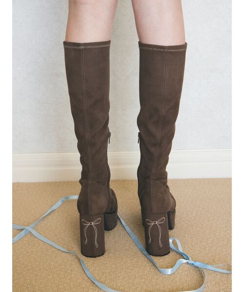 CALNAMUR（カルナムール）の「ロングブーツ（ブーツ・レディース・ブラウン/ブラック・SMALL/MEDIUM/LARGE）」の2枚目の写真