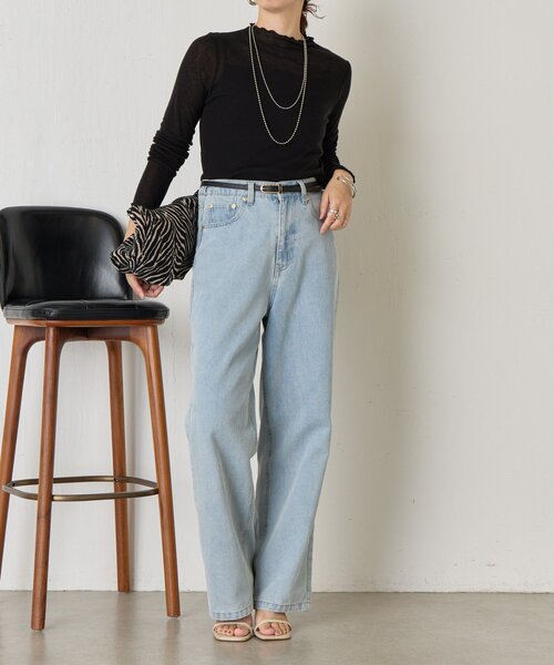 Jena espace merveilleux(ジェナ エスパスメルヴェイユ)の「ウールシアープルオーバー(Tシャツ/カットソー・レディース・グレー/アイボリー/ブラック・FREE)」の16枚目の写真